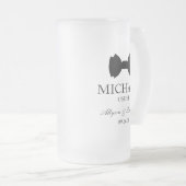 Usher Black Bow Stropdas Matglas Bierpul (Voorkant rechts)