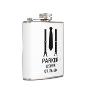 Usher Black Stropdas Heupfles (Rechts)