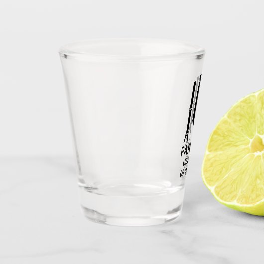 Usher Black Stropdas Shot Glas (Links)