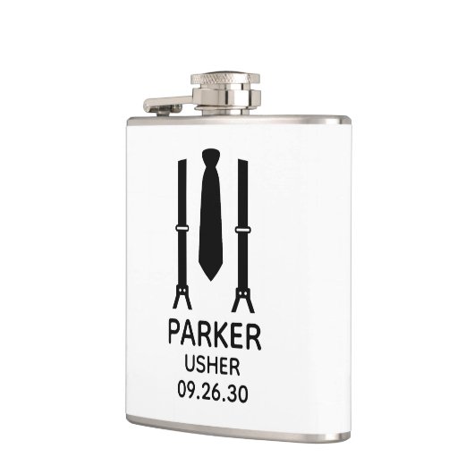 Usher Black Tie Heupfles (Links)