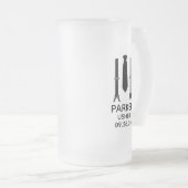 Usher Black Tie Matglas Bierpul (Voorkant rechts)