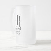 Usher Black Tie Matglas Bierpul (Voorkant links)