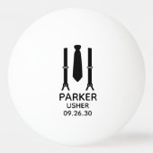 Usher Black Tie Pingpongbal (Voorkant)
