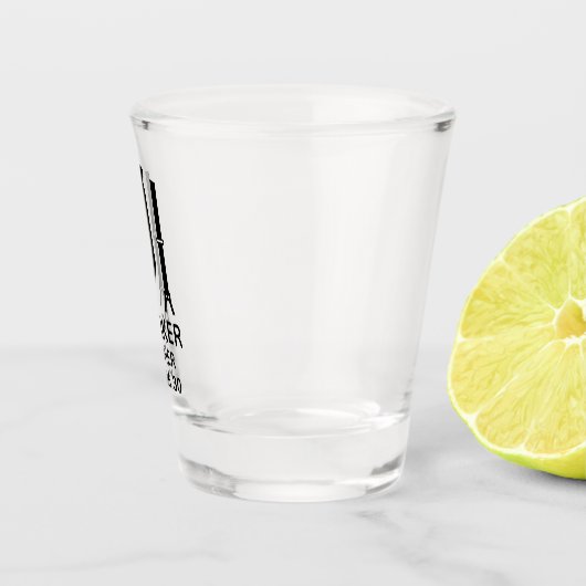 Usher Black Tie Shot Glas (Rechts)