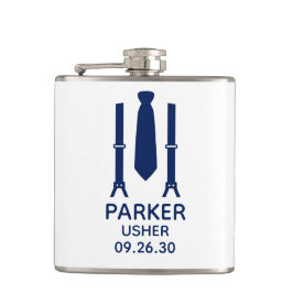 Usher Blau Bandje Heupfles