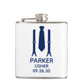 Usher Blauwe Das Heupfles (Voorkant)