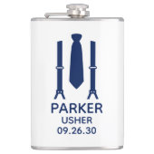 Usher Blauwe Das Heupfles (Voorkant)