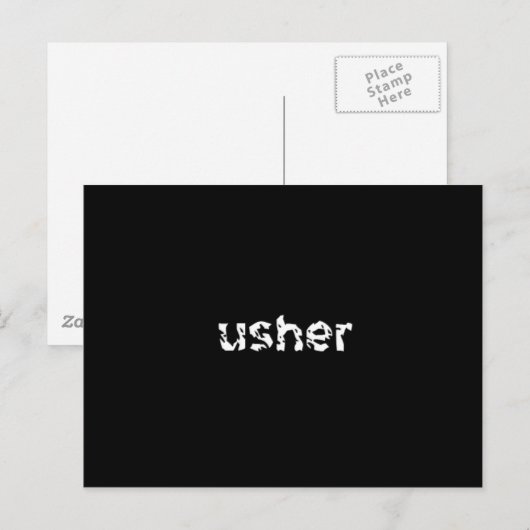 Usher Briefkaart (Voorkant / Achterkant)