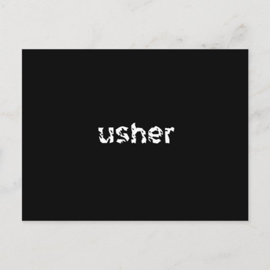 Usher Briefkaart (Voorkant)