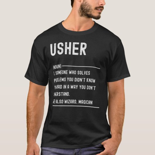 Usher Definition-taaktitel T-shirt (Voorkant)