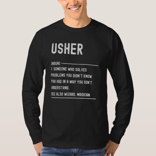 Usher Definition-taaktitel T-shirt (Voorkant)