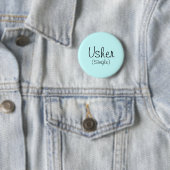 Usher (enkele) pincode ronde button 5,7 cm (In situ)