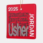 Usher Extraordinaire CUSTOM Keramisch Ornament (Links)