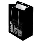 Usher Extraordinaire CUSTOM Medium Cadeauzakje (Voorkant Gekanteld)