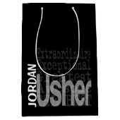 Usher Extraordinaire CUSTOM Medium Cadeauzakje (Voorkant)