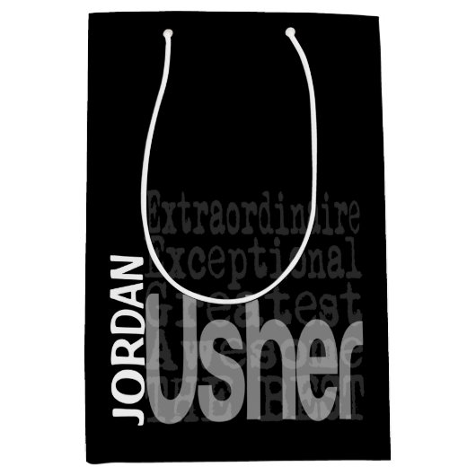 Usher Extraordinaire CUSTOM Medium Cadeauzakje (Voorkant)
