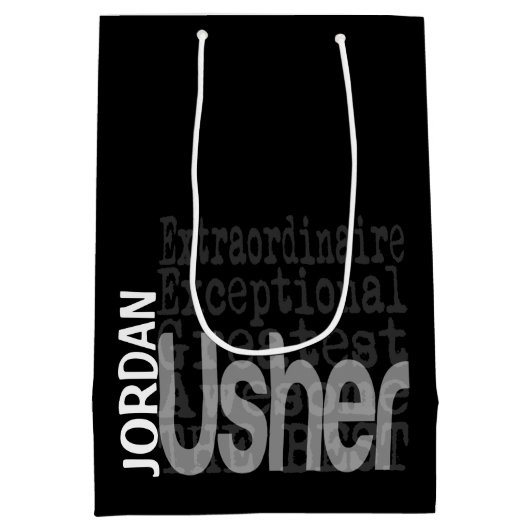 Usher Extraordinaire CUSTOM Medium Cadeauzakje (Achterkant)