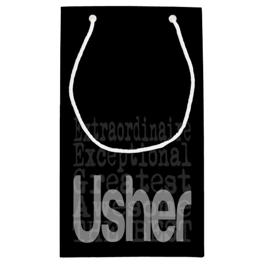 Usher Extraordinaire Klein Cadeauzakje (Achterkant)