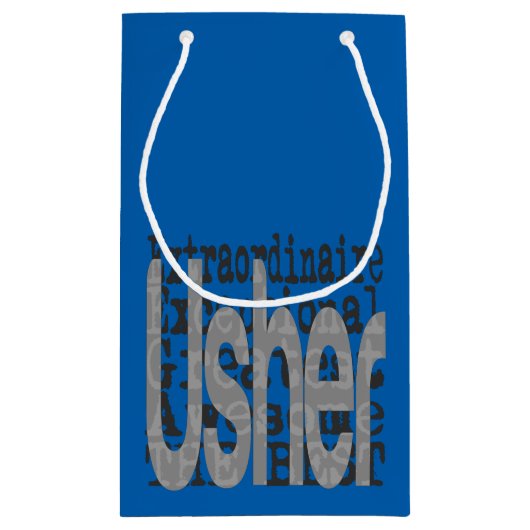 Usher Extraordinaire Klein Cadeauzakje (Achterkant)