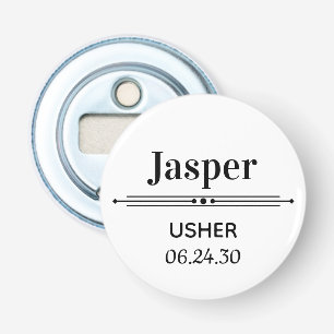 Usher Gepersonaliseerd Button Flesopener