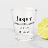 Usher - Gepersonaliseerd Shot Glas (Voorkant)