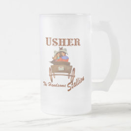 Usher Gift 16 oz Frosted Beer Mok