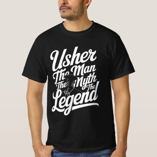 Usher Gift Het Man Myth Legend T-shirt (Voorkant)