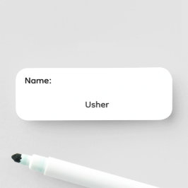 Usher Herbruikbare Whiteboard Naamlabel Magnetisch Naamplaatje