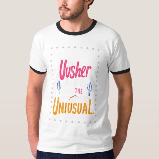Usher in het ongewone t-shirt (Voorkant)