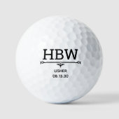 Usher Initiaal Golfballen (Voorkant)