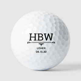 Usher Initiaal Golfballen