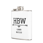 Usher Initialen Heupfles (Links)