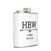 Usher Initialen Heupfles (Rechts)