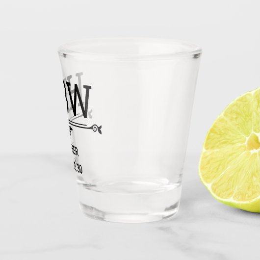 Usher Initialen Shot Glas (Rechts)