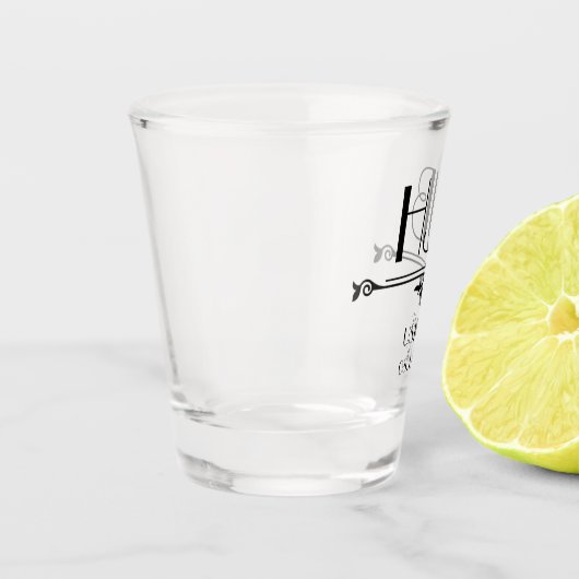 Usher Initialen Shot Glas (Links)