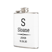 Usher Monogrammed Flask Heupfles (Links)