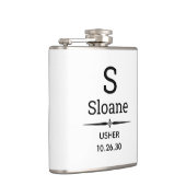 Usher Monogrammed Flask Heupfles (Rechts)