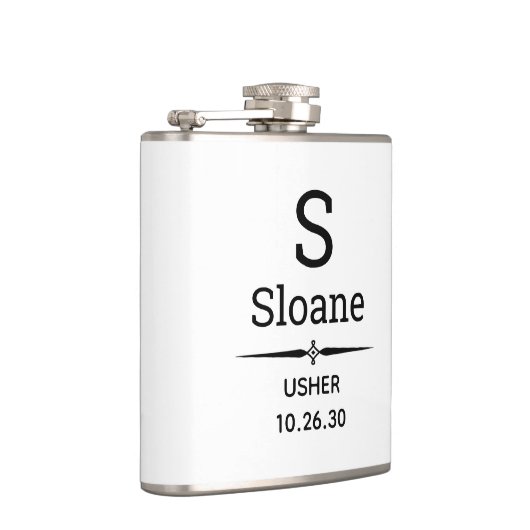 Usher Monogrammed Flask Heupfles (Rechts)