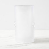 Usher Monogrammed Frosted Glass Beer Mok (Center)