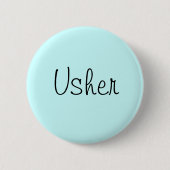 Usher Pin Ronde Button 5,7 Cm (Voorkant)