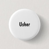 Usher Ronde Button 3,2 Cm (Voorkant)