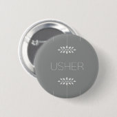 Usher Ronde Button 5,7 Cm (Voorkant /achterkant)