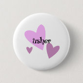 Usher Ronde Button 5,7 Cm (Voorkant)