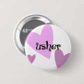 Usher Ronde Button 5,7 Cm (Voorkant /achterkant)