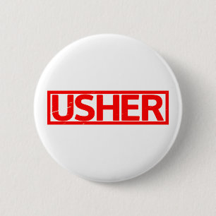 Usher Stamp Ronde Button 5,7 Cm