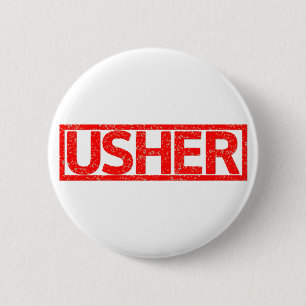Usher Stamp Ronde Button 5,7 Cm