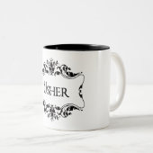 Usher Tweekleurige Koffiemok (Voorkant rechts)