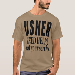 Usher Uniform for Christians Church gift Mannen T-shirt