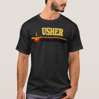 Usher Uniform voor de christelijke kerk Gift Manne T-shirt