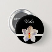Usher Wedding ID Badge Ronde Button 5,7 Cm (Voorkant /achterkant)